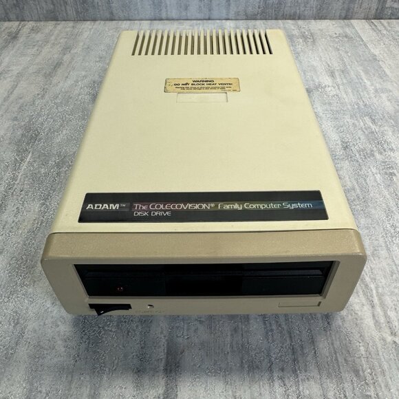 Coleco Adam 5 1/4" Disk Drive Model 7817 With Power Supply & Floppy’s Tested - Picture 2 of 16